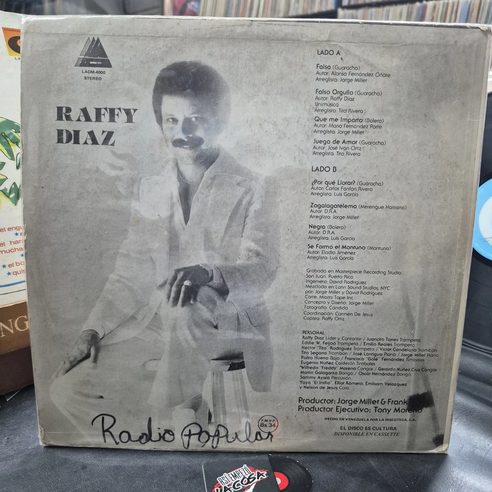 Raffy Diaz – Salsa Con Sentido -  Latin, Salsa, Guaguancó, Son Montuno, 1980 - Image 3 of 4