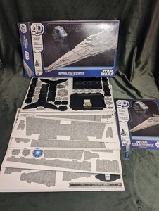 Cardstock Model Kit 4D BUILD Star Wars Imperial Star Destroyer. Open Box. Unused