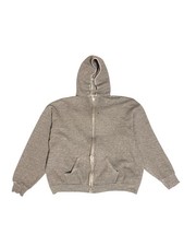 80s vintage sportswear grey blank hoodie sweater size XL