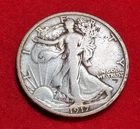 ☆1917 Walking Liberty Half Dollar Silver 50C☆