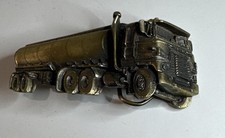 Vintage Semi Tanker Truck Belt Buckle/ Trucker / 18 Wheeler / 1980 / J238 USA