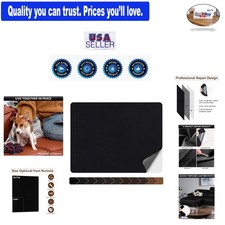 Leather Repair Patch 8x11 Inch Self-Adhesive Black Vinyl Repair Tape