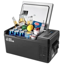 JOYTUTUS 12 Volt Refrigerator, 19 Quart / 18L Portable - Scratch & Dent