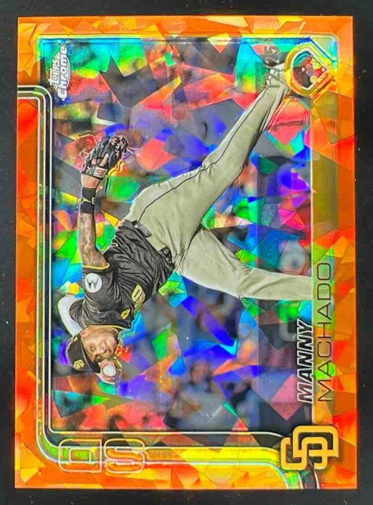2025 Topps Chrome Sapphire Image Variation Orange #53 Manny Machado /25