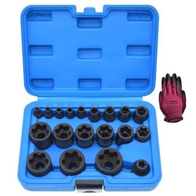 External Torx Plus Socket Set With 1/2'' 3/8'' 1/4'' Dr