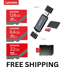 Lenovo Original Micro SD Card 32GB 64GB 128GB Class 10 U3 SDXC 4K TF Memory Card
