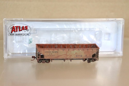 ATLAS 50 001 712 N WEATHERED UNION PACIFIC HART BALLAST HOPPER CAR 909289 ab | Zustand: Used