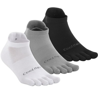 Ankle Running Toe Socks Athletic Cool Feel & Quick Dry Fabric Arch Support Fi...