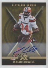 2017 Panini XR Gold Auto 6/10 Isaiah Crowell #26 Auto 1u0