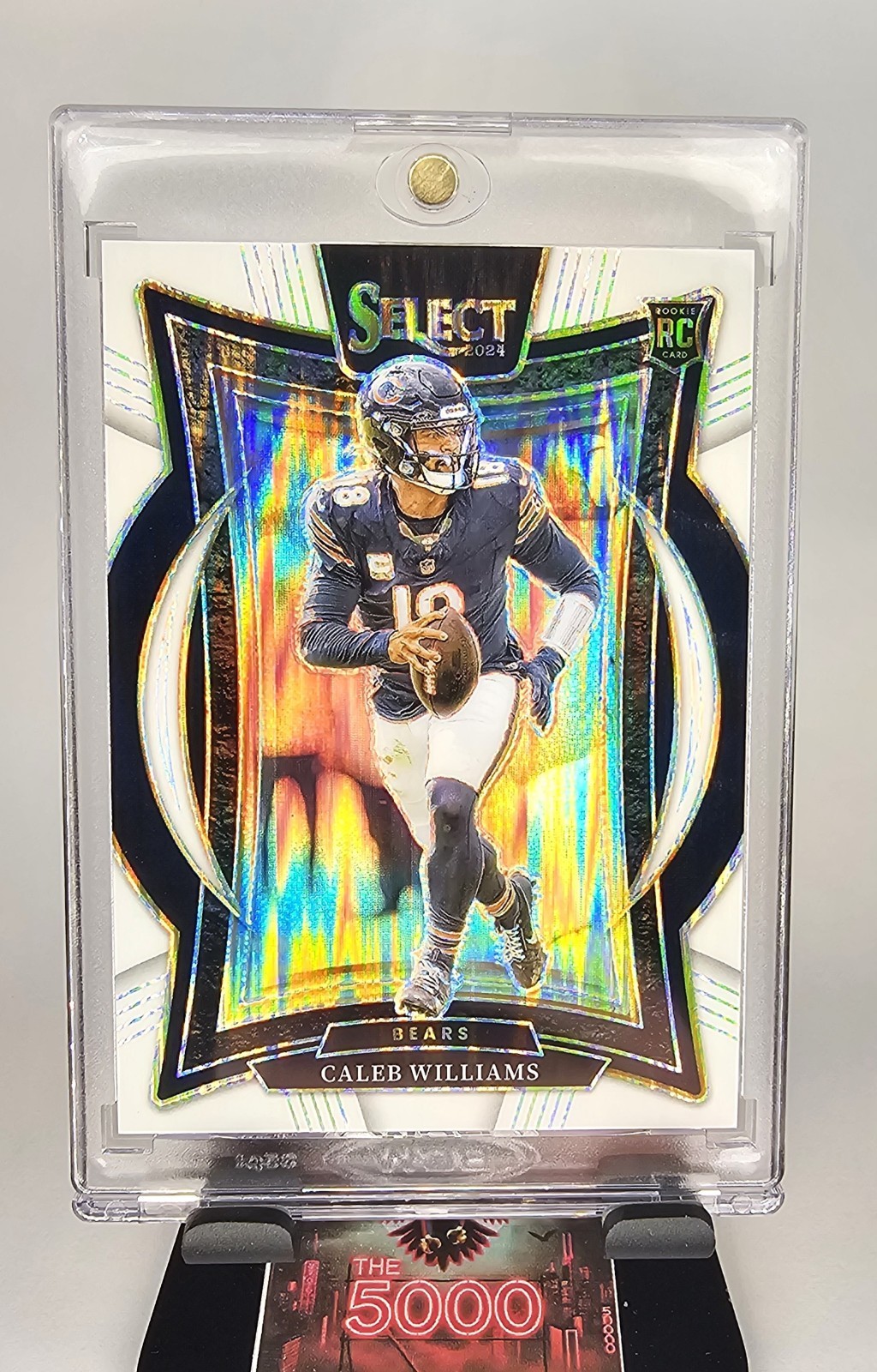 2024 Panini Select - Caleb Williams #25 White Shock Prizm /199 (RC)