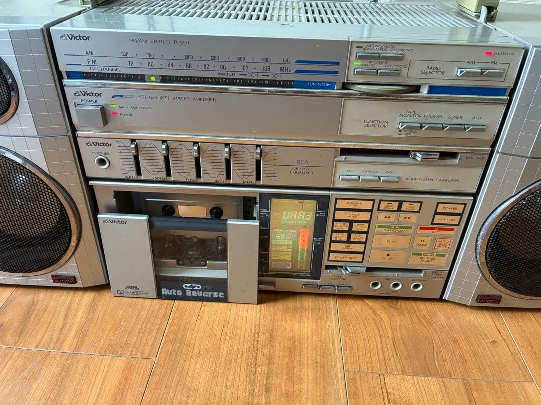 Victor Mini Component Radio Cassette Player Pc-55 Pc-D55 Vintage