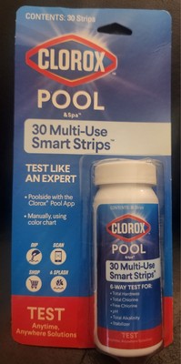 Clorox Pool & Spa 30 Multi-Use Smart  STRIPS - Test Anytime, Anywhere Solutions 