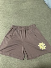 Eric Emanuel Mesh Shorts Size XL, Mauve/Yello...