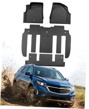 All Weather Car Floor Mats for Chevy Traverse 2009-2017 Only Fits Captain's