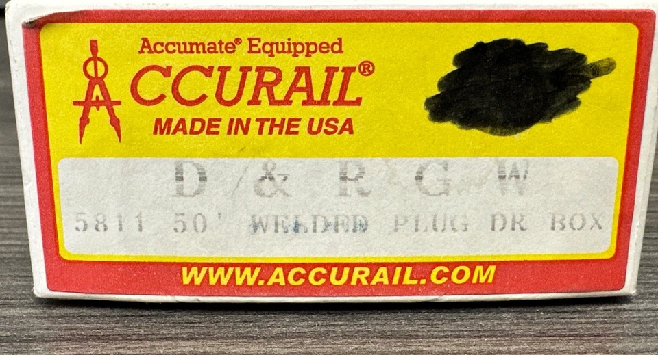 Accurail HO Kit #5811 50’ Welded Plug Door Box Car D&RGW NOS - Image 2 of 3