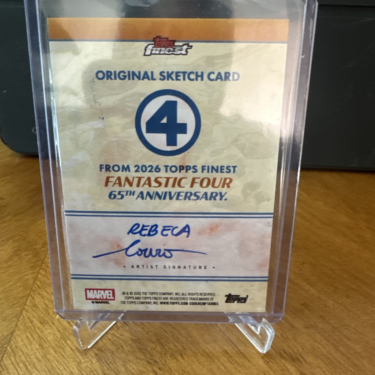 2026 Topps Finest Fantastic Four Thing 1/1 Sketch Card | eBay