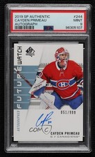 2019 SP Authentic Future Watch Rookies /999 Cayden Primeau PSA 9 MINT Auto 00er