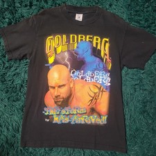Vintage WCW Goldberg Wrestling Tee 90s Delta Pro Weight Shirt Size M 20x29