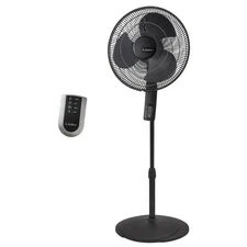 Oscillating Pedestal Fan, Thermostat, Adjustable Height, Remote Control, Time...