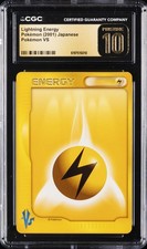 2001 POKEMON JAPANESE VS LIGHTNING ENERGY CGC 10 PRISTINE