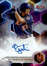 2023 Bowman's Best #B23DG Daiverson Gutierrez Best of 2023 Autographs Refractors