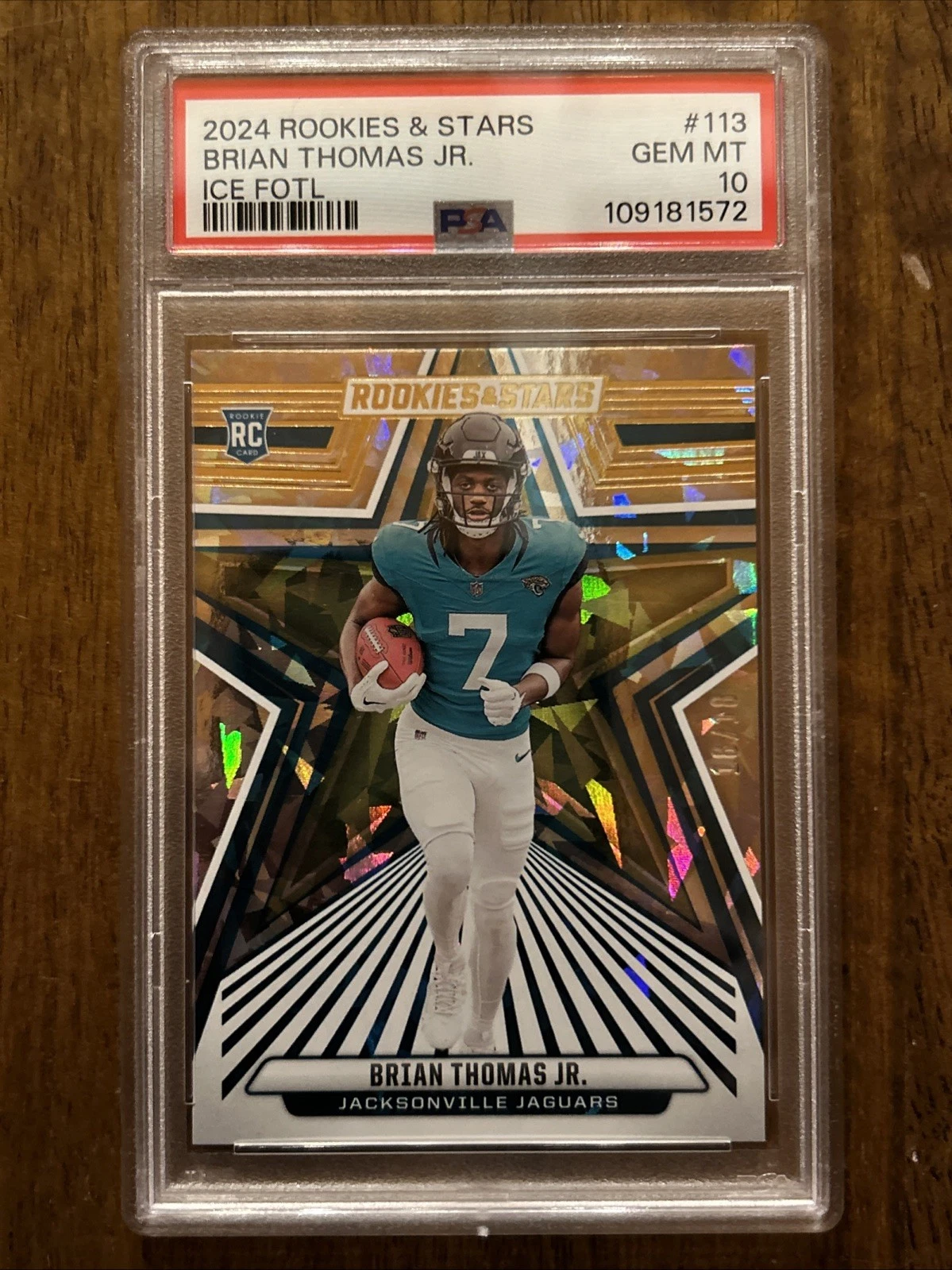 Brian Thomas Panini Rookies & Stars #113 Ice Fotl
