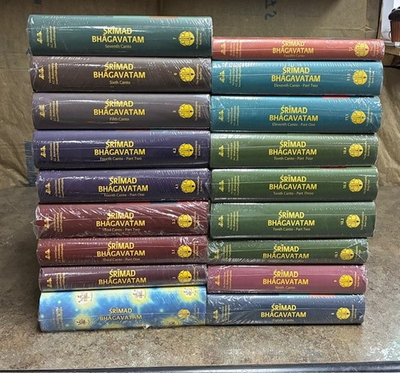 #ad #ad Bbt Srimad Bhagavatam Complete 12 Cantos 18 Vols. Set Bhagava $228.00