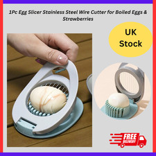 Egg Slicer Boiled Eggs Cutter Sliced Kitchen Gadget Stainless Steel Cutting Line