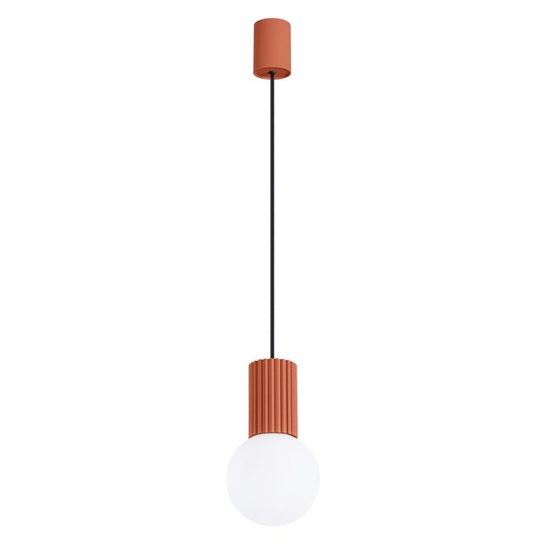 HäNgelampe Wohnzimmer Glas Aluminium Ocker L:12 Cm G9 Esstisch Pendelleuchte-image
