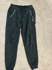 abercrombie kids Logo Black Straight Leg Sweatpants Size 15/16