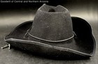 Hand-braided Leather Stampede String Bolo Turquoise Tie Black Cowboy Hat — photo 2