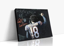 Football Autograph Canvas - Caleb Williams - Bears Future