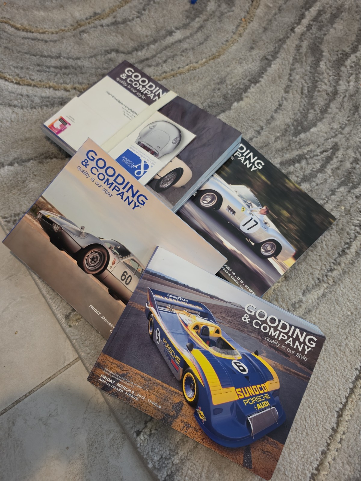 Vintage Gooding And Company Auction Catalog Lot Of 5 Catalogs