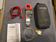 Craftsman 400A AC DC Clamp Meter 82369 Includes Case & Probes
