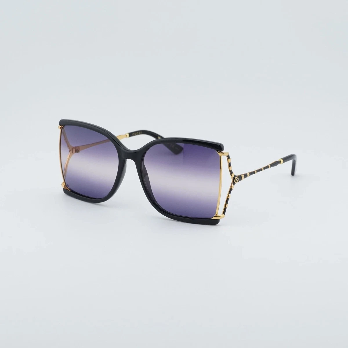 New Authentic Oversized Gucci GG0632S 002 Butterfly Sunglasses Gucci® GG0632S Square Sunglasses - EuroOptica main image 2