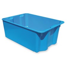 Mfg Tray 7808085268 Stack & Nest Storage Container, 9 Gal, 25-1/4 In L X 18 In