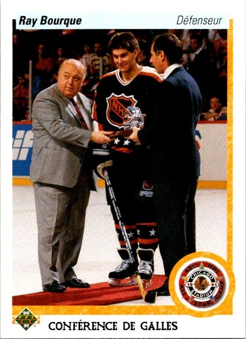 1990-91 Upper Deck All-Star Ray Bourque #489 French