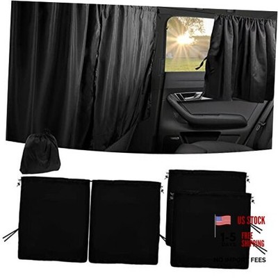 Car Privacy Curtains for Windows - Blackout Car Divider Curtain and Side 3Pcs