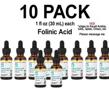 California Gold Nutrition, Folinic Acid, 1 fl oz, 10 PACK, Yes shipping to Saudi