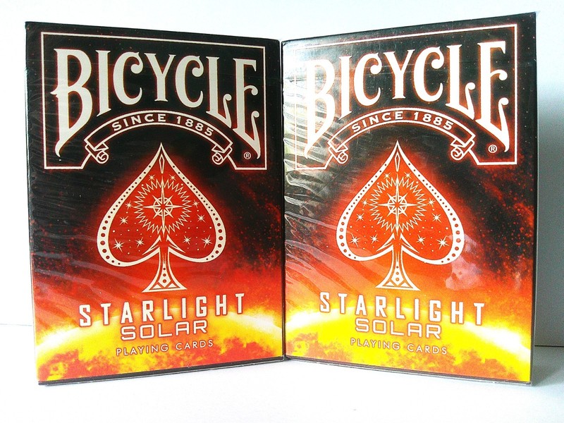 Two New Sealed Bicycle Starlight SOLAR Limited Print Run Playing Cards 2017