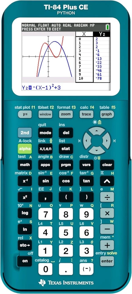 TI-84 Plus Graphing Calculator - Trinomial Teal - Image 4 of 4