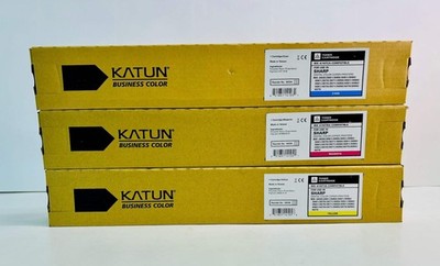 3 Compatible Katun Sharp MX-3050N,MX-3050V Cyan, Mag & Yellow Toners MX-61NT CMY