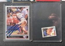 Ivan Rodriguez 37-Card Collection Base Rookie Insert / Autographed Card - HOF