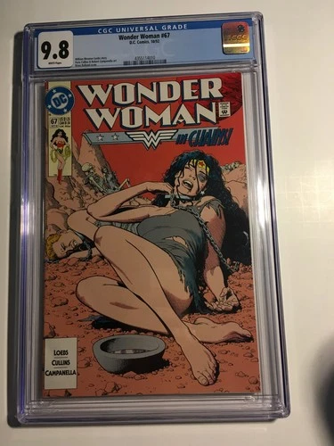 Wonder woman CGC Grade 9.8 DC comic #67 1992 sealed bondage cover