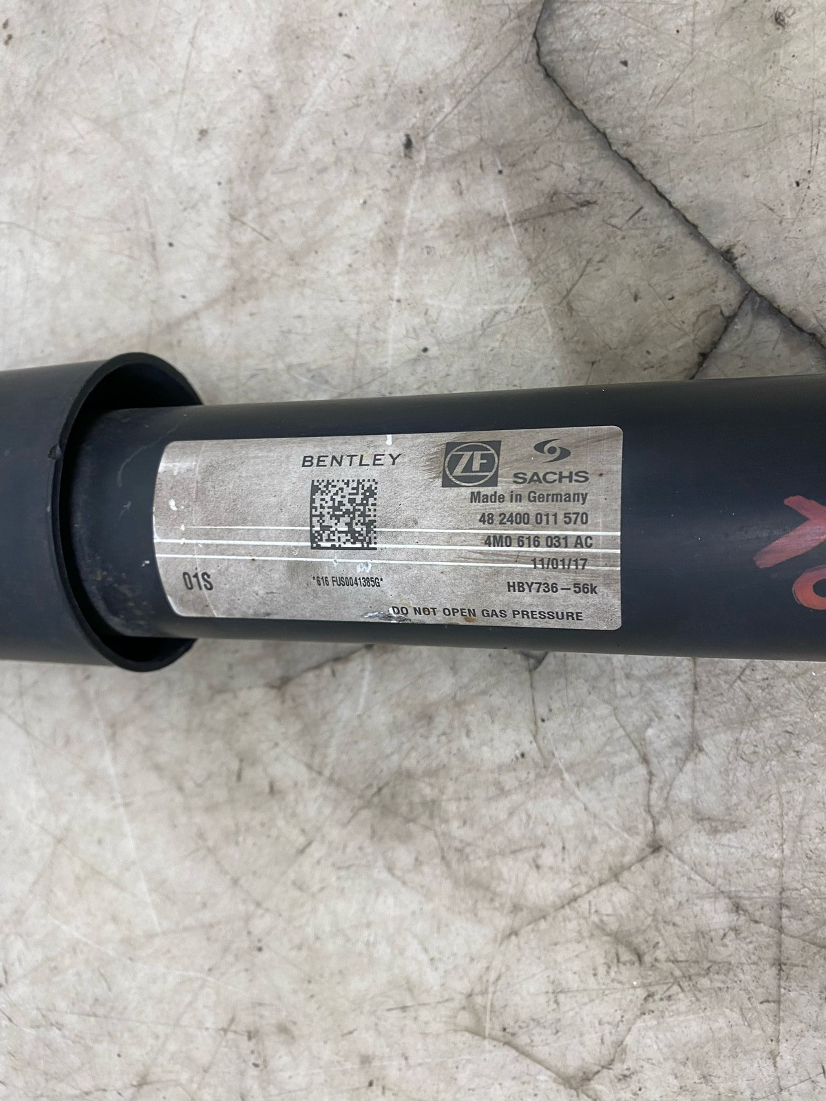 Bentley Bentayga 2015-2020 Rear Right Damper P/N 4M0616031AC