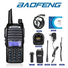 BaoFeng UV-82 Dual Band Two-Way Radio 136-174MHz VHF & 420-450MHz UHF (Black)