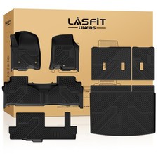 Lasfit Floor Mats For Chevy Suburban 2000-2006 2015-2026 Cargo Mat Floor Liner