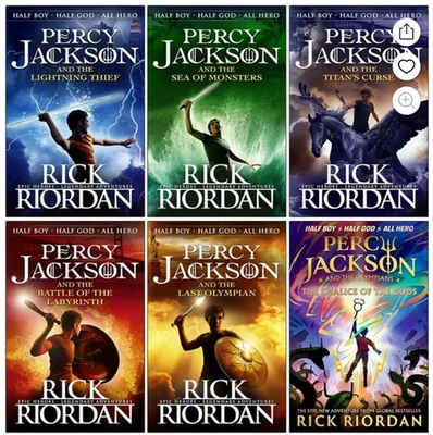 AUDIOBOOKS ~ PERCY JACKSON AND THE OLYMPIANS 7 BOOKS + EXTRAS .MP3 USB - Image 1 of 4
