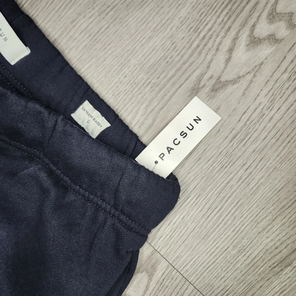 Pantalón de chándal Pacsun para hombre polar extremo talla L azul lavado flexible NUEVO Foto 4 de 4