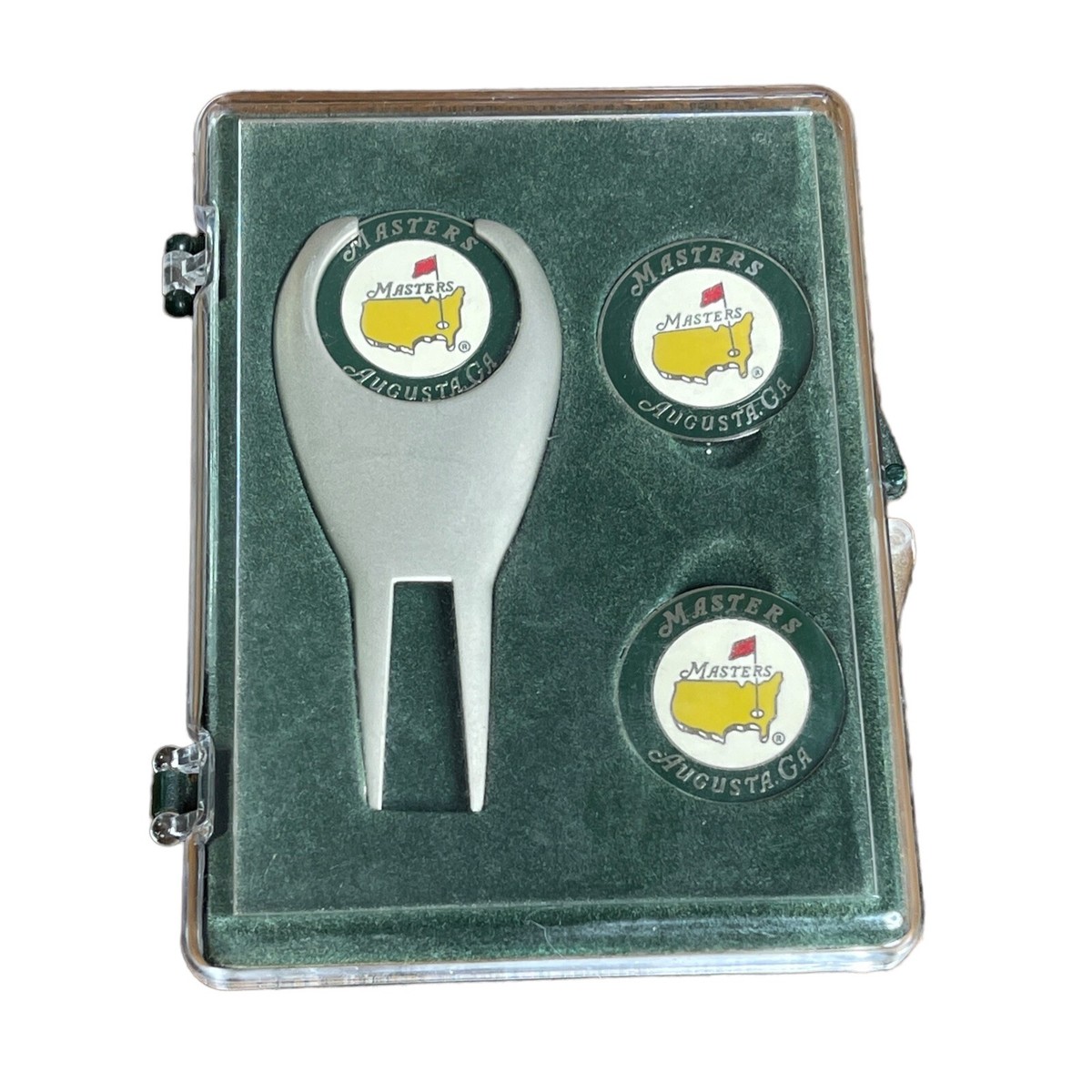 Masters Augusta GA Georgia Divot Tool Ball Marker Set Golf